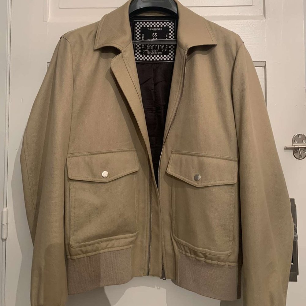 Beige The Kooples Vintage Jacket (Size Men's M)